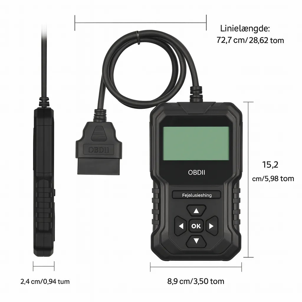 AutoScan Pro™ | OBD2 Bilscanner til Hurtig Fejlfinding og Klare Diagnoser