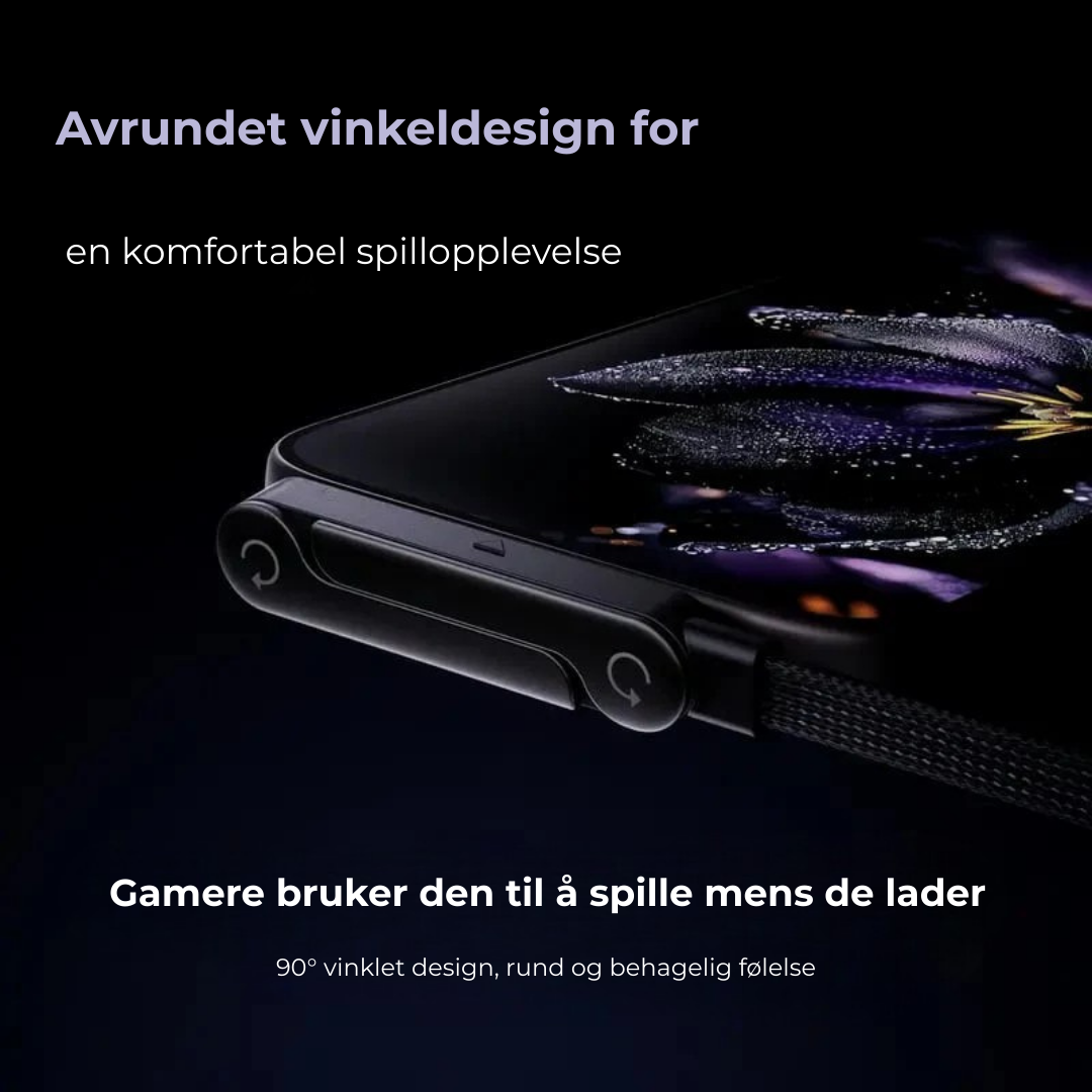 FlexCharge 2-i-1™ | Rask lading + innebygd holder – gjør hverdagen enklere