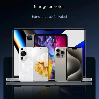 FlexCharge 2-i-1™ | Rask lading + innebygd holder – gjør hverdagen enklere