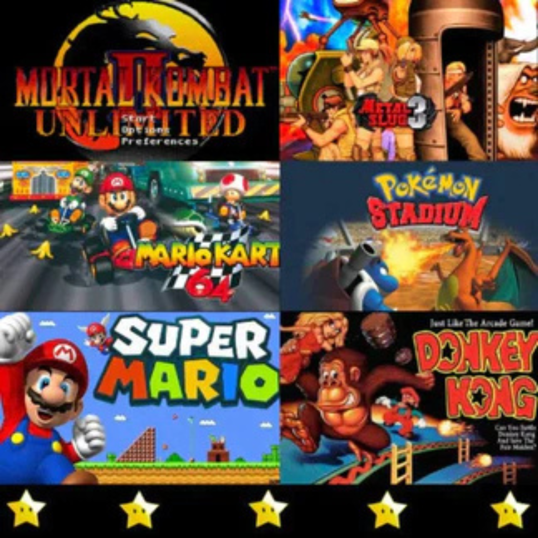 SpillVault™ Retro Dock V2 | Gjenopplev barndommen din med tusenvis av klassiske spill – ingen nedlasting nødvendig, bare plugg inn og spill!