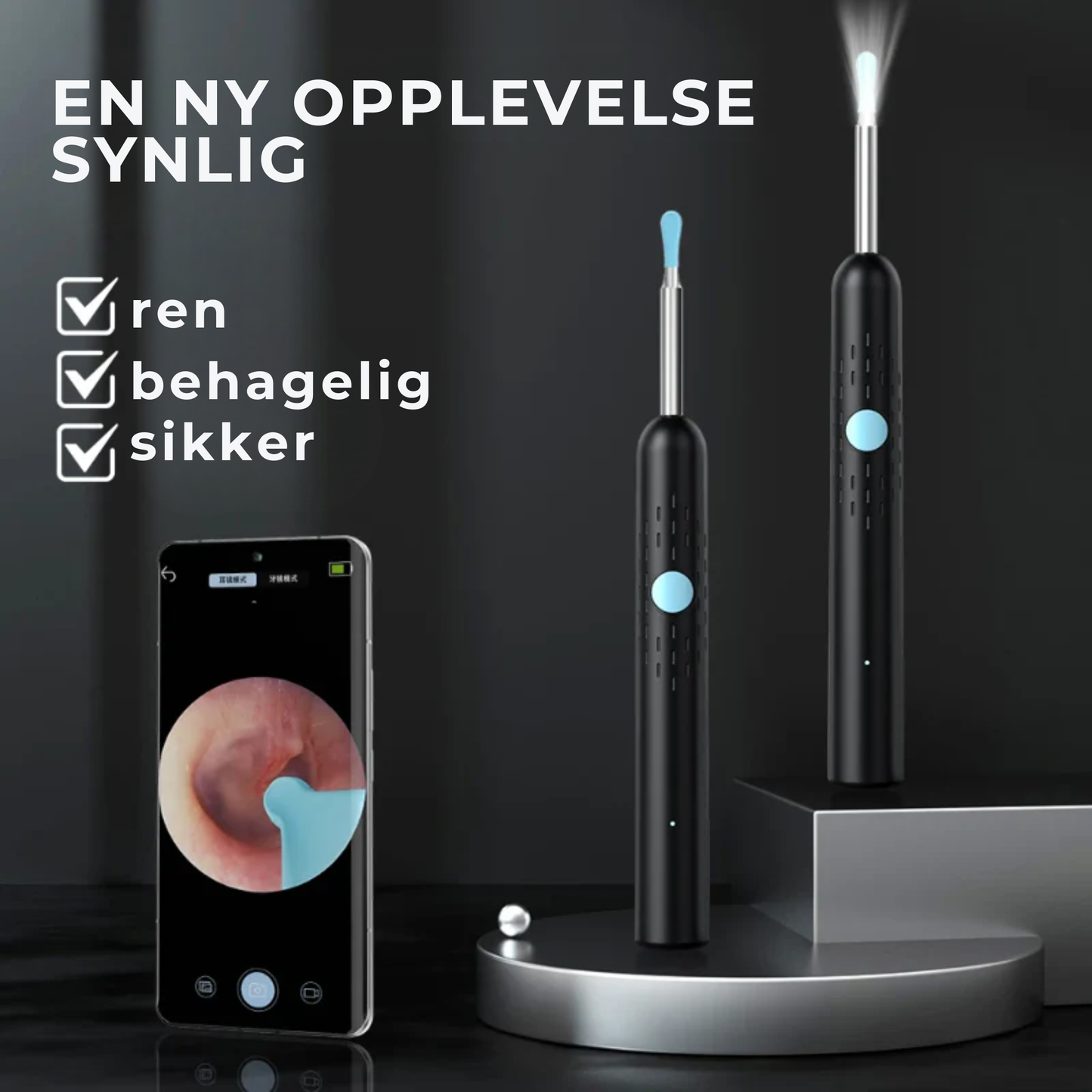 VisionEar™ Smart Camera | Når du endelig kan SE hva som skjer i øret