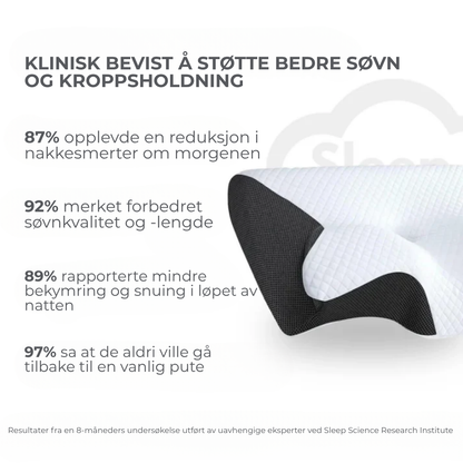 ErgoSøvn™ | Sov bedre, våkn opp uthvilt – ergonomisk støtte for nakke og rygg hele natten
