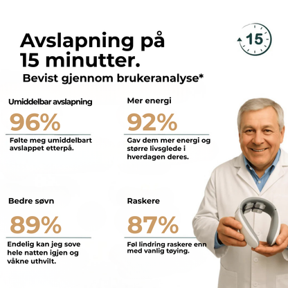 Neckura™ | Slapp av i nakkemusklene på bare 15 minutter – når og hvor du vil