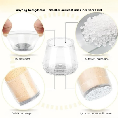 GlidFlex™ | Beskytter gulv & stopper støy