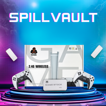 SpillVault™ Retro Dock V2 | Gjenopplev barndommen din med tusenvis av klassiske spill – ingen nedlasting nødvendig, bare plugg inn og spill!