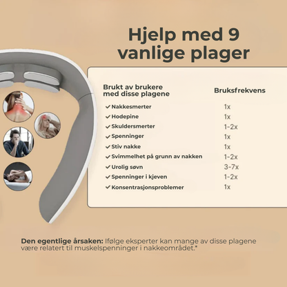 Neckura™ | Slapp av i nakkemusklene på bare 15 minutter – når og hvor du vil