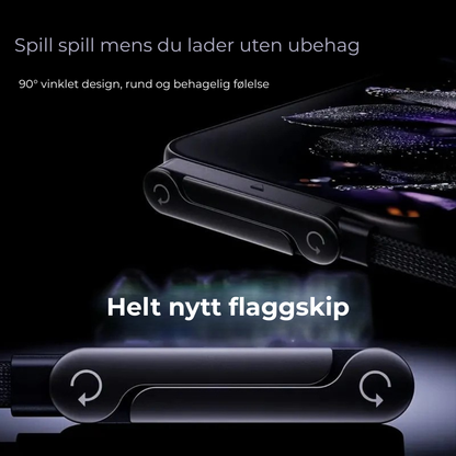 FlexCharge 2-i-1™ | Rask lading + innebygd holder – gjør hverdagen enklere