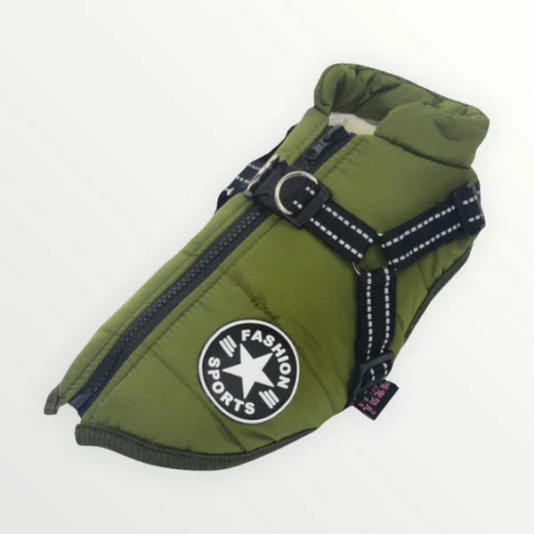 SnøPaw™ Vinterselejakke | Vanntett vinterjakke med innebygd sele