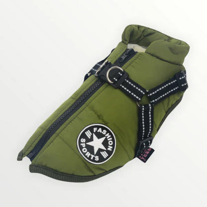 SnøPaw™ Vinterselejakke | Vanntett vinterjakke med innebygd sele