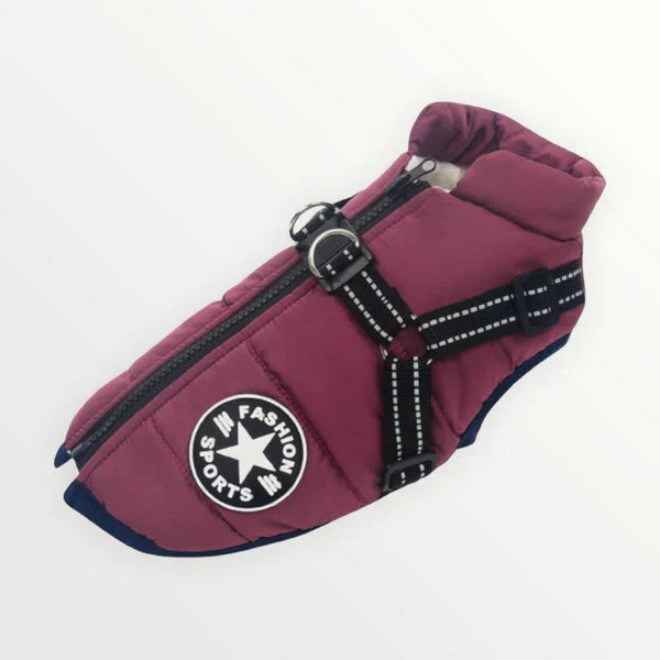 SnøPaw™ Vinterselejakke | Vanntett vinterjakke med innebygd sele