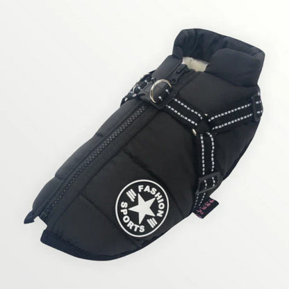 SnøPaw™ Vinterselejakke | Vanntett vinterjakke med innebygd sele